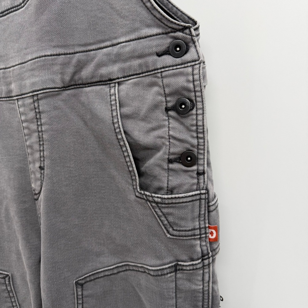 Dovetail Workwear Freshley Overalls Thermal Denim Size 8/34 Grey Fleece Lined - Picture 2 of 13